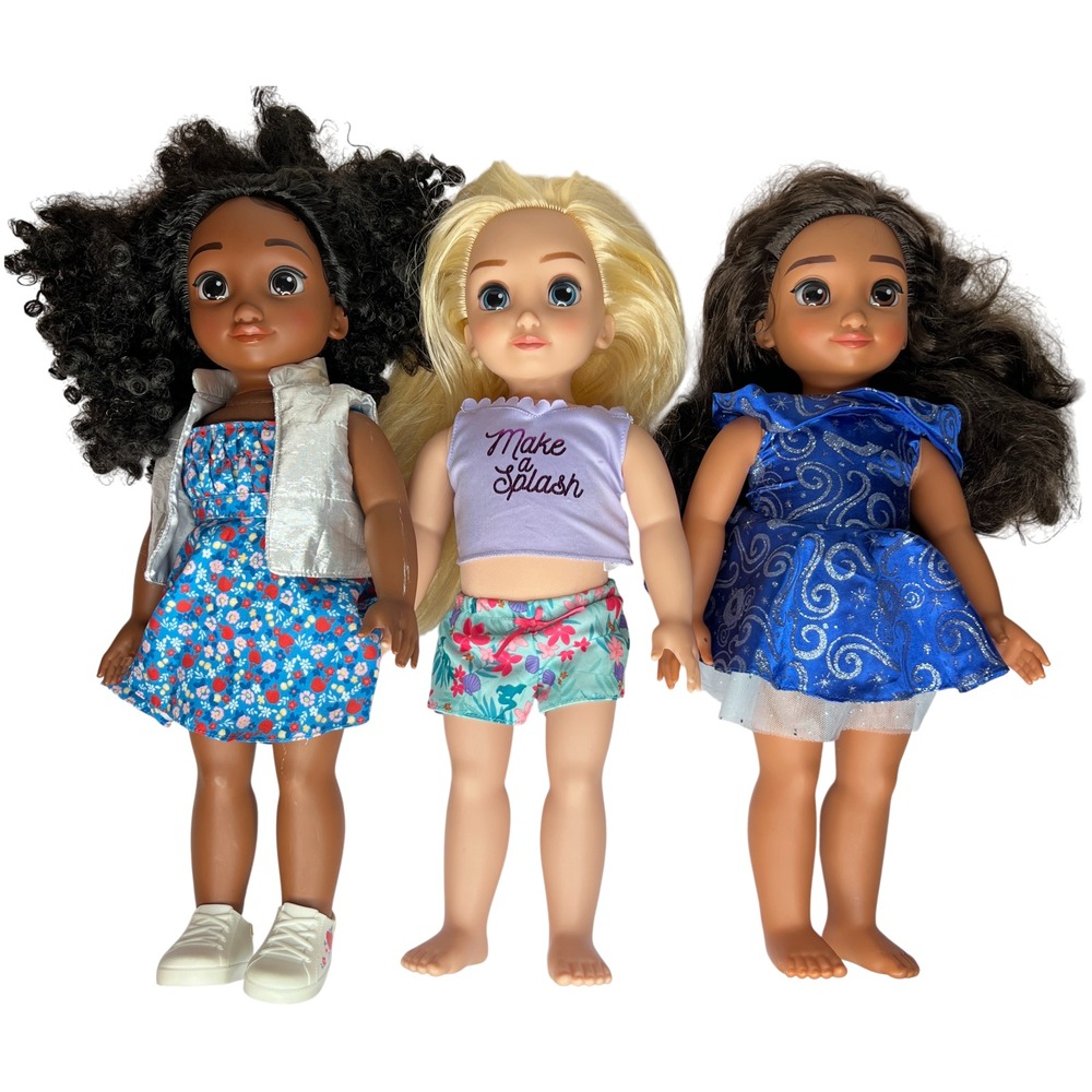 Disney ILY 4EVER 18" Fashion Doll‎ Lot of 3 Outfits Shoes Bundle 18"
